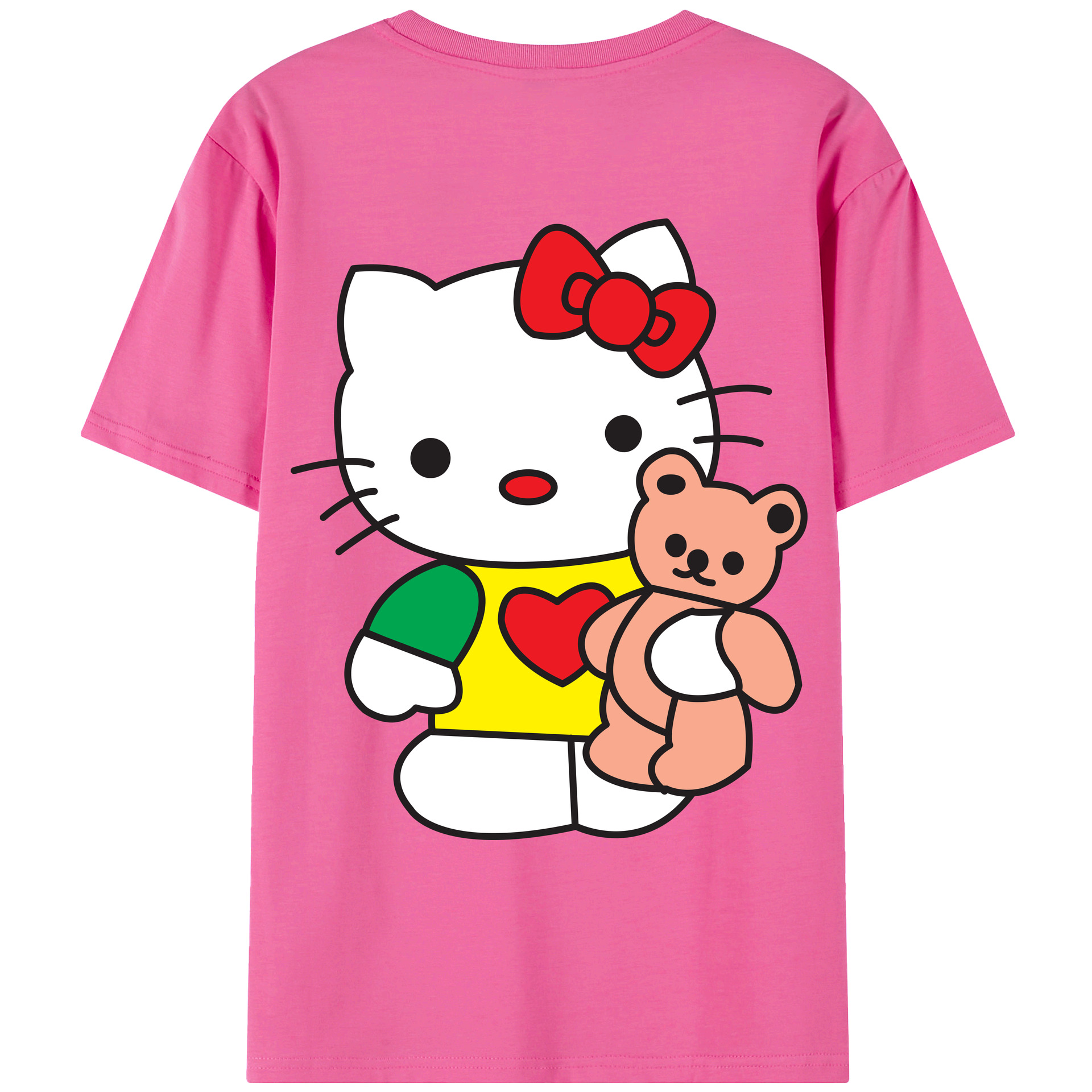 （画像用） Hello Kitty ハローキティ レディース半袖Tシャツ(バックプリント)